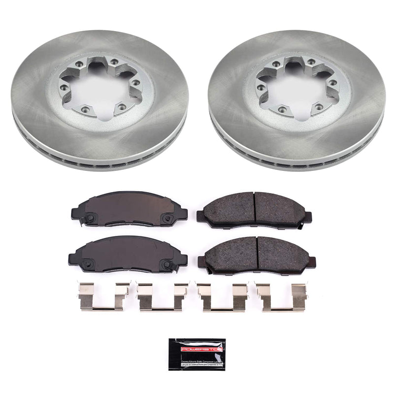 Power Stop SC2066 - Front Z17 Evolution Pad And Semi-Coated Rotor Kit vehicle fitment brake part