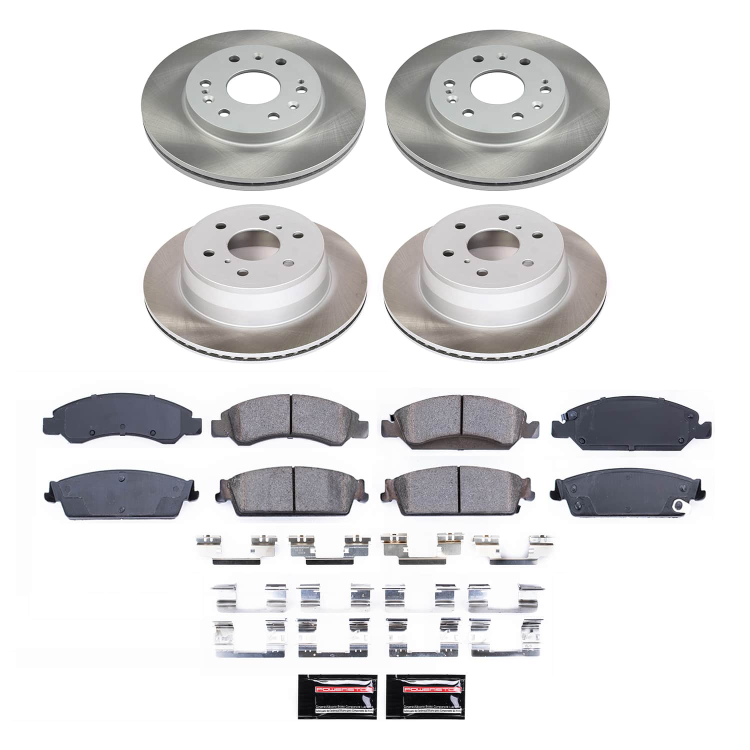 Power Stop SC2070 - Front And Rear Z17 Evolution Pad And Semi-Coated Rotor Kit vehicle fitment brake part