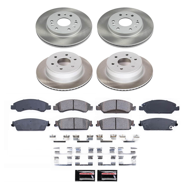 Power Stop SC2070 - Front And Rear Z17 Evolution Pad And Semi-Coated Rotor Kit vehicle fitment brake part