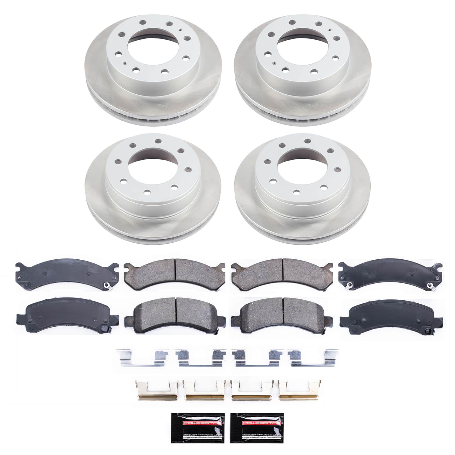 Power Stop SC2072 - Front And Rear Z17 Evolution Pad And Semi-Coated Rotor Kit vehicle fitment brake part