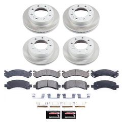 Power Stop SC2072 - Front And Rear Z17 Evolution Pad And Semi-Coated Rotor Kit vehicle fitment brake part