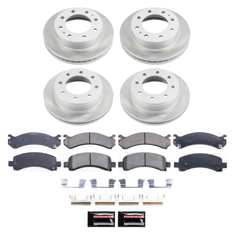 Power Stop SC2072 - Front And Rear Z17 Evolution Pad And Semi-Coated Rotor Kit vehicle fitment brake part