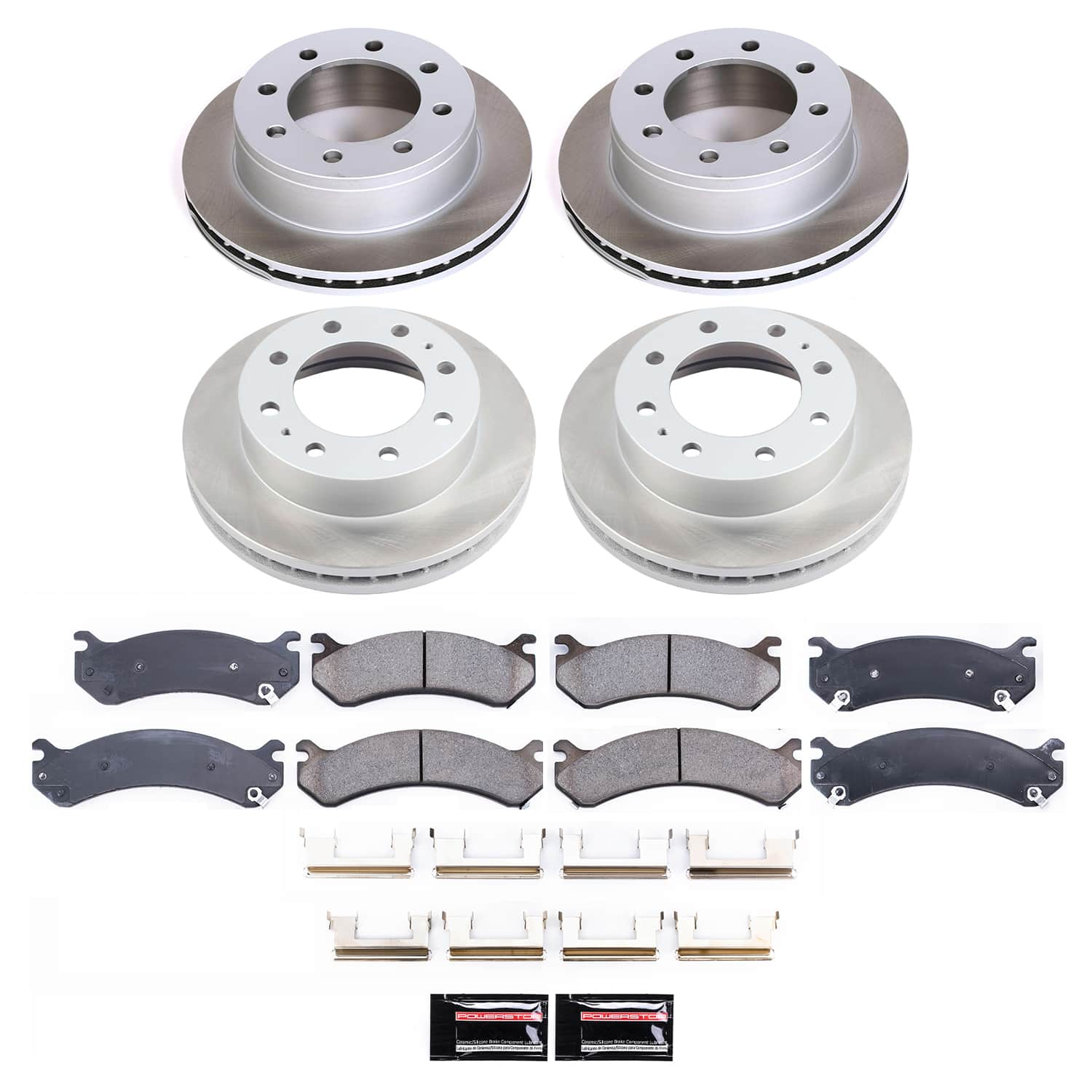 Power Stop SC2073 - Front And Rear Z17 Evolution Pad And Semi-Coated Rotor Kit vehicle fitment brake part