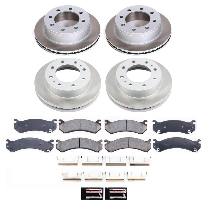 Power Stop SC2073 - Front And Rear Z17 Evolution Pad And Semi-Coated Rotor Kit vehicle fitment brake part