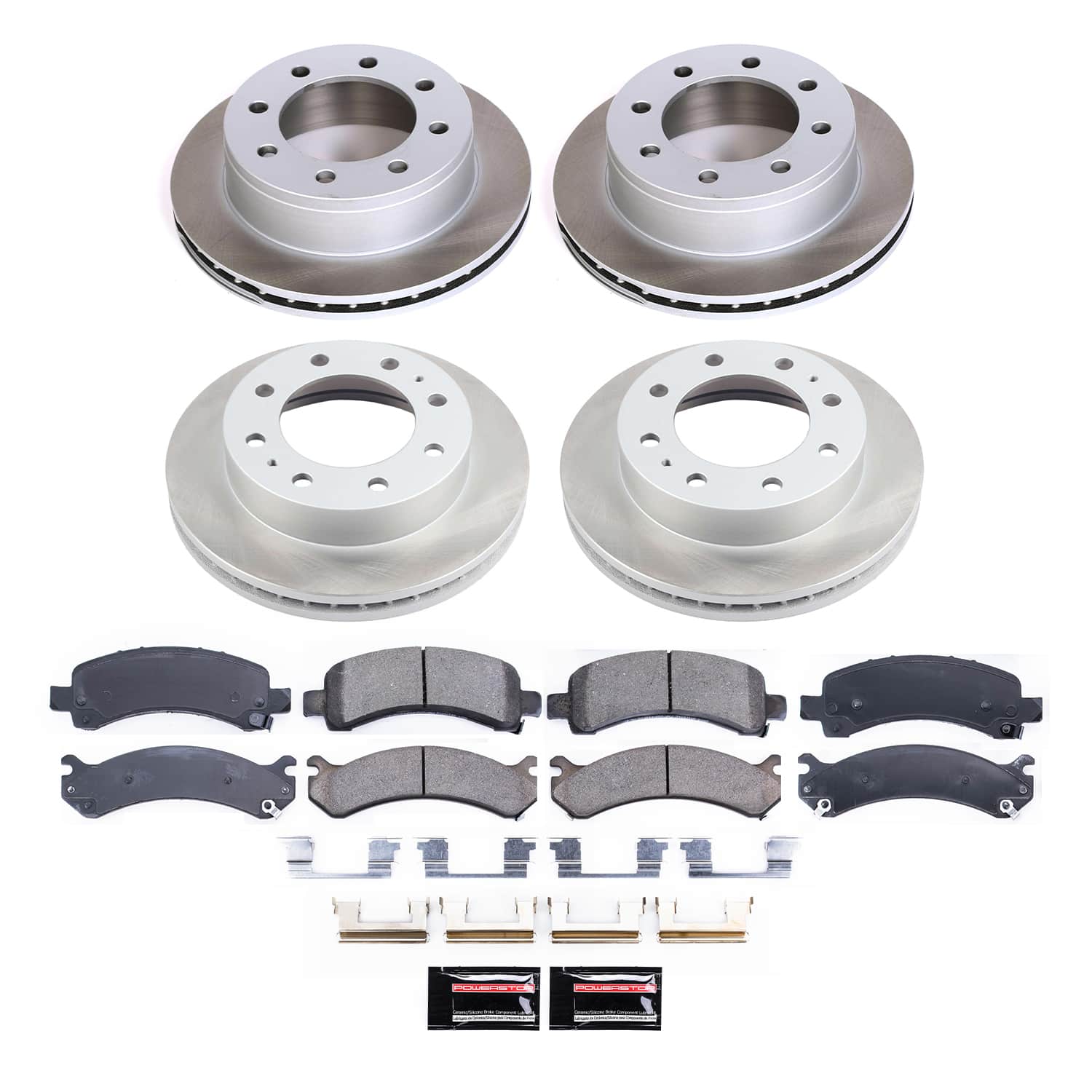 Power Stop SC2074 - Front And Rear Z17 Evolution Pad And Semi-Coated Rotor Kit vehicle fitment brake part