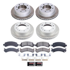 Power Stop SC2074 - Front And Rear Z17 Evolution Pad And Semi-Coated Rotor Kit vehicle fitment brake part
