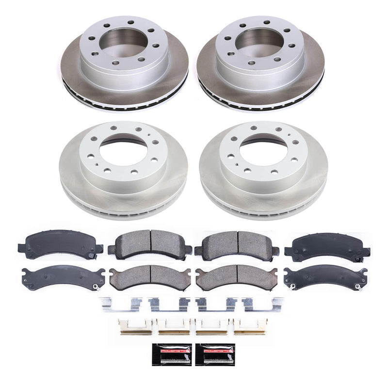 Power Stop SC2074 - Front And Rear Z17 Evolution Pad And Semi-Coated Rotor Kit vehicle fitment brake part
