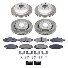 Power Stop SC2085 - Front And Rear Z17 Evolution Pad And Semi-Coated Rotor Kit vehicle fitment brake part