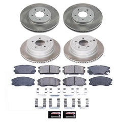 Power Stop SC2091 - Front And Rear Z17 Evolution Pad And Semi-Coated Rotor Kit vehicle fitment brake part