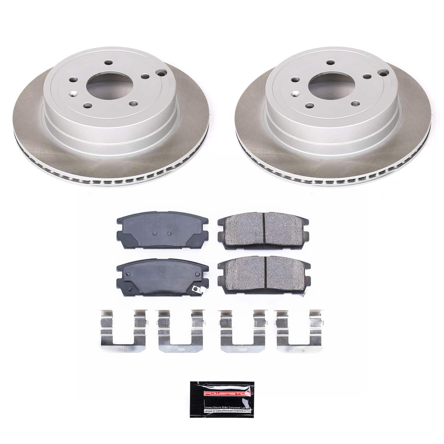 Power Stop SC2092 - Rear Z17 Evolution Pad And Semi-Coated Rotor Kit vehicle fitment brake part