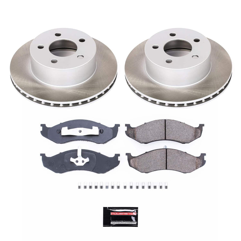 Power Stop SC2119 - Front Z17 Evolution Pad And Semi-Coated Rotor Kit vehicle fitment brake part