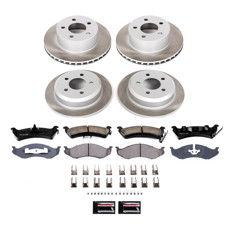 Power Stop SC2121 - Front And Rear Z17 Evolution Pad And Semi-Coated Rotor Kit vehicle fitment brake part