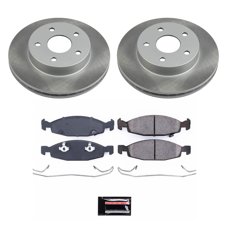 Power Stop SC2147 - Front Z17 Evolution Pad And Semi-Coated Rotor Kit vehicle fitment brake part
