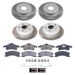 Power Stop SC2150 - Front And Rear Z17 Evolution Pad And Semi-Coated Rotor Kit vehicle fitment brake part