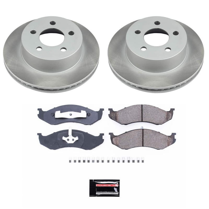 Power Stop SC2152 - Front Z17 Evolution Pad And Semi-Coated Rotor Kit vehicle fitment brake part