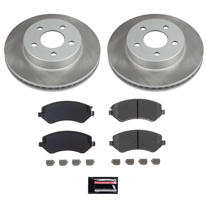 Power Stop SC2160 - Front Z17 Evolution Pad And Semi-Coated Rotor Kit vehicle fitment brake part