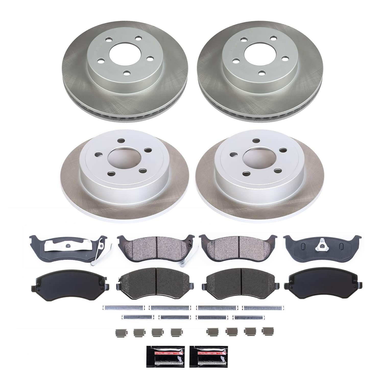 Power Stop SC2162 - Front And Rear Z17 Evolution Pad And Semi-Coated Rotor Kit vehicle fitment brake part