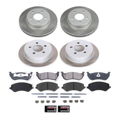 Power Stop SC2162 - Front And Rear Z17 Evolution Pad And Semi-Coated Rotor Kit vehicle fitment brake part