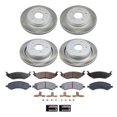 Power Stop SC2164 - Front And Rear Z17 Evolution Pad And Semi-Coated Rotor Kit vehicle fitment brake part