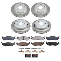 Power Stop SC2168 - Front And Rear Z17 Evolution Pad And Semi-Coated Rotor Kit vehicle fitment brake part