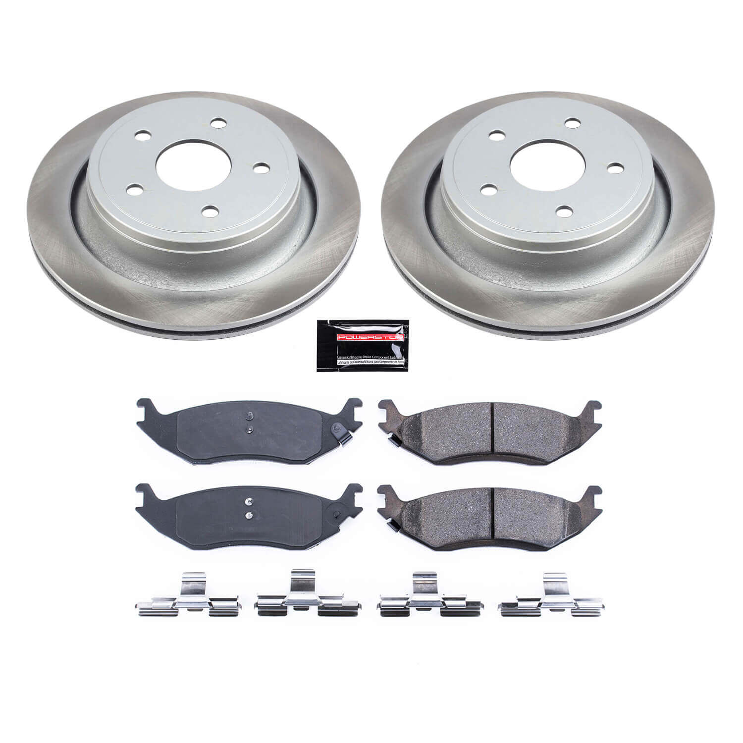 Power Stop SC2172 - Rear Z17 Evolution Pad And Semi-Coated Rotor Kit vehicle fitment brake part