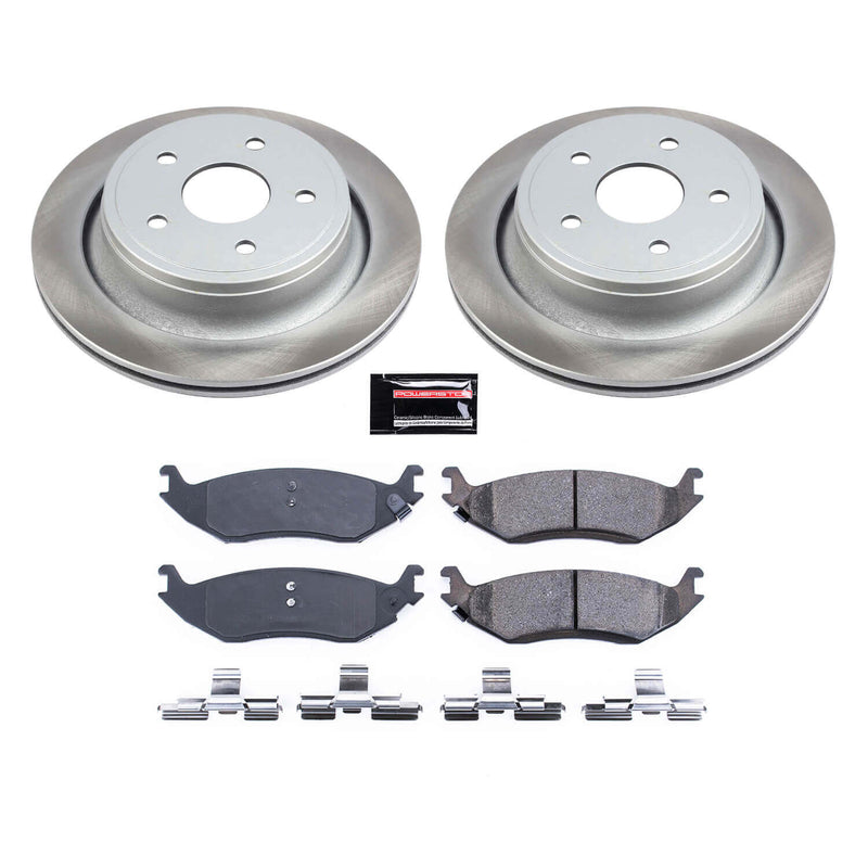 Power Stop SC2172 - Rear Z17 Evolution Pad And Semi-Coated Rotor Kit vehicle fitment brake part