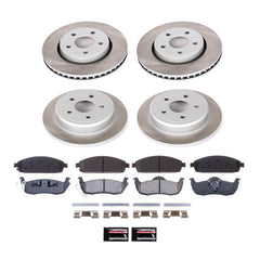 Power Stop SC2220 - Front And Rear Z17 Evolution Pad And Semi-Coated Rotor Kit vehicle fitment brake part