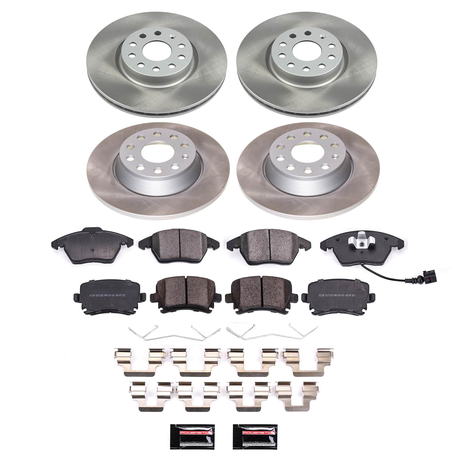 Power Stop SC2260 - Front And Rear Z17 Evolution Pad And Semi-Coated Rotor Kit vehicle fitment brake part
