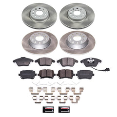 Power Stop SC2260 - Front And Rear Z17 Evolution Pad And Semi-Coated Rotor Kit vehicle fitment brake part