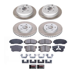 Power Stop SC229 - Front And Rear Z17 Evolution Pad And Semi-Coated Rotor Kit vehicle fitment brake part