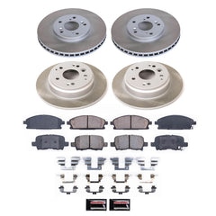 Power Stop SC2291 - Front And Rear Z17 Evolution Pad And Semi-Coated Rotor Kit vehicle fitment brake part
