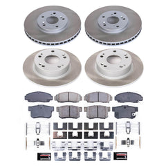 Power Stop SC2297 - Front And Rear Z17 Evolution Pad And Semi-Coated Rotor Kit vehicle fitment brake part