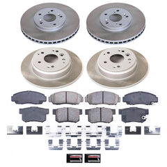Power Stop SC2298 - Front And Rear Z17 Evolution Pad And Semi-Coated Rotor Kit vehicle fitment brake part