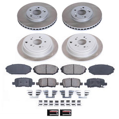 Power Stop SC2300 - Front And Rear Z17 Evolution Pad And Semi-Coated Rotor Kit vehicle fitment brake part