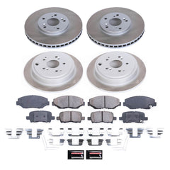 Power Stop SC2303 - Front And Rear Z17 Evolution Pad And Semi-Coated Rotor Kit vehicle fitment brake part