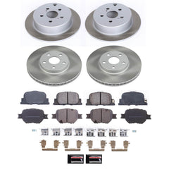Power Stop SC2315 - Front And Rear Z17 Evolution Pad And Semi-Coated Rotor Kit vehicle fitment brake part