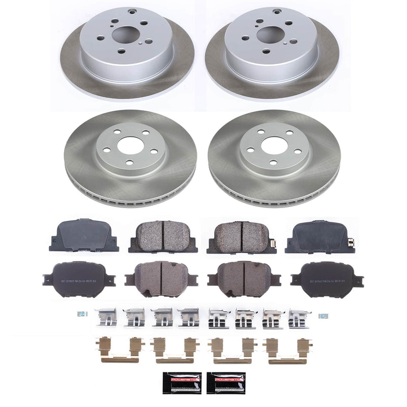 Power Stop SC2315 - Front And Rear Z17 Evolution Pad And Semi-Coated Rotor Kit vehicle fitment brake part