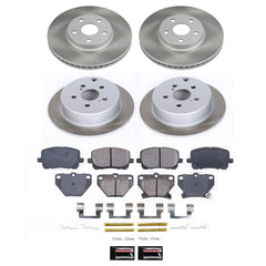 Power Stop SC2317 - Front And Rear Z17 Evolution Pad And Semi-Coated Rotor Kit vehicle fitment brake part