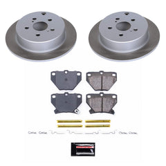 Power Stop SC2318 - Rear Z17 Evolution Pad And Semi-Coated Rotor Kit vehicle fitment brake part