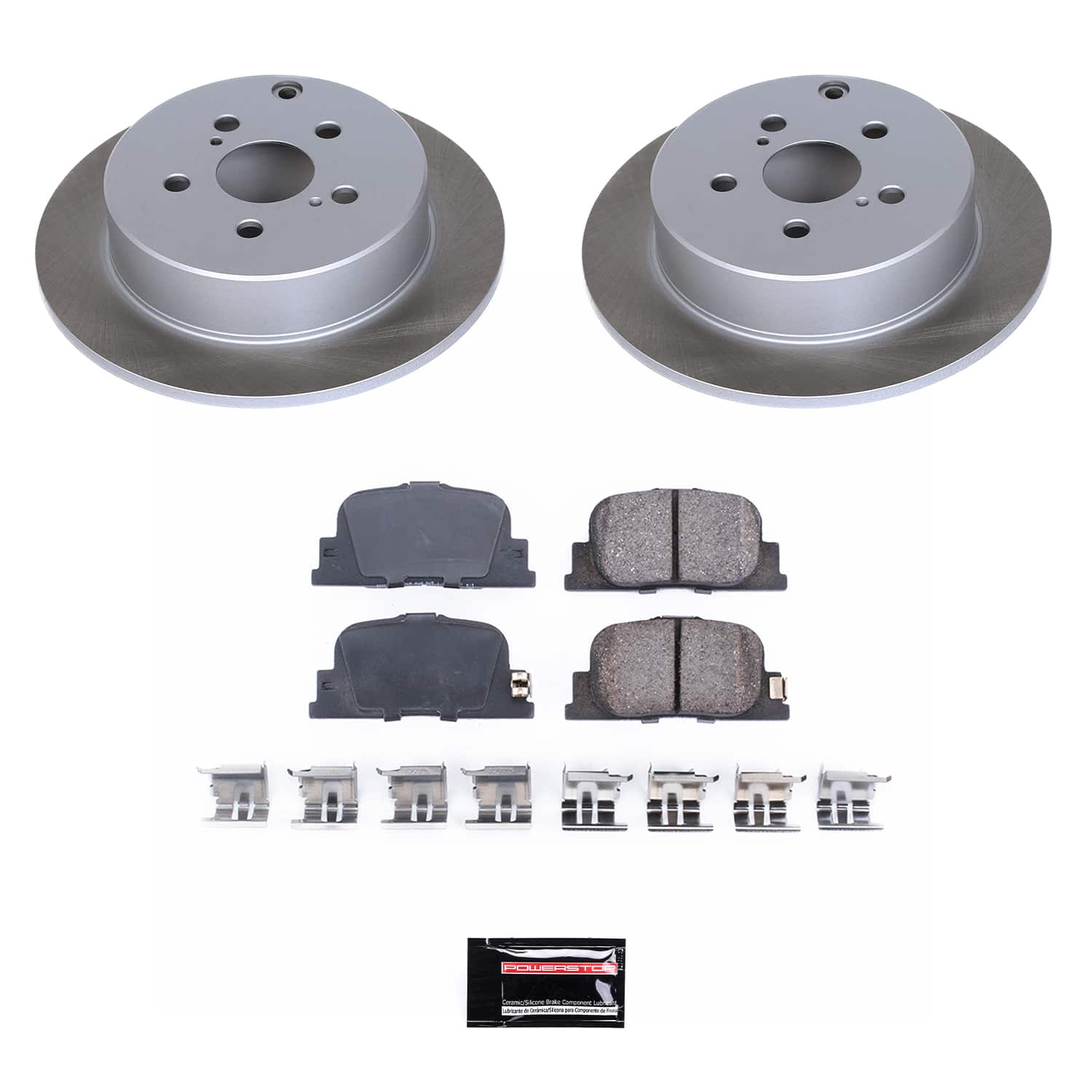 Power Stop SC2319 - Rear Z17 Evolution Pad And Semi-Coated Rotor Kit vehicle fitment brake part