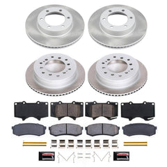 Power Stop SC2325 - Front And Rear Z17 Evolution Pad And Semi-Coated Rotor Kit vehicle fitment brake part