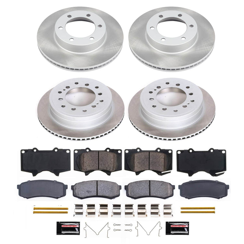 Power Stop SC2325 - Front And Rear Z17 Evolution Pad And Semi-Coated Rotor Kit vehicle fitment brake part