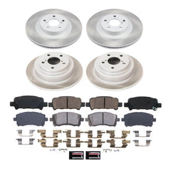 Power Stop SC2371 - Front And Rear Z17 Evolution Pad And Semi-Coated Rotor Kit vehicle fitment brake part