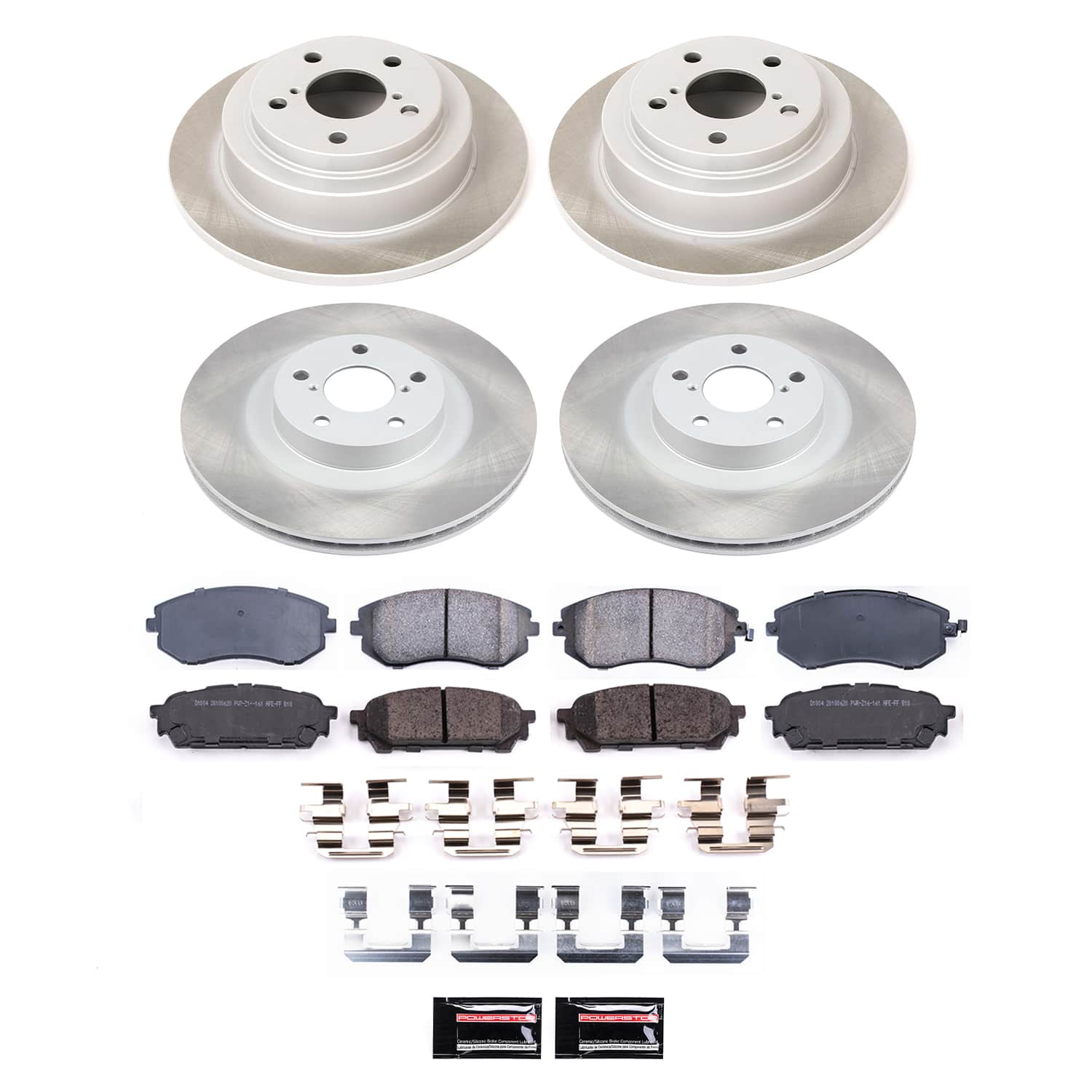 Power Stop SC2376 - Front And Rear Z17 Evolution Pad And Semi-Coated Rotor Kit vehicle fitment brake part