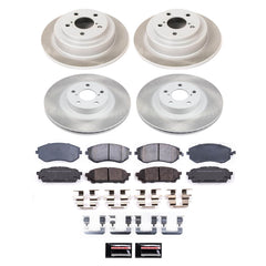 Power Stop SC2376 - Front And Rear Z17 Evolution Pad And Semi-Coated Rotor Kit vehicle fitment brake part