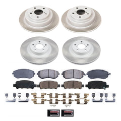 Power Stop SC2377 - Front And Rear Z17 Evolution Pad And Semi-Coated Rotor Kit vehicle fitment brake part
