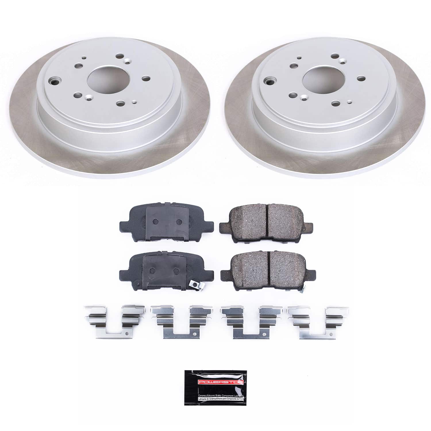 Power Stop SC2382 - Rear Z17 Evolution Pad And Semi-Coated Rotor Kit vehicle fitment brake part