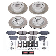 Power Stop SC2387 - Front And Rear Z17 Evolution Pad And Semi-Coated Rotor Kit vehicle fitment brake part