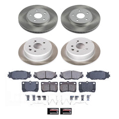 Power Stop SC2407 - Front And Rear Z17 Evolution Pad And Semi-Coated Rotor Kit vehicle fitment brake part