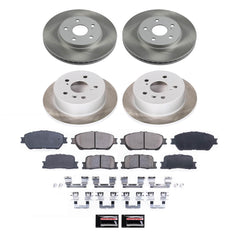 Power Stop SC2413 - Front And Rear Z17 Evolution Pad And Semi-Coated Rotor Kit vehicle fitment brake part